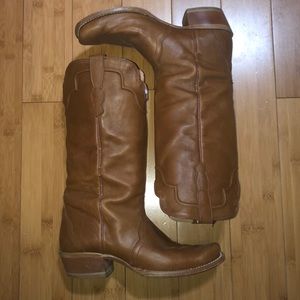 Outlaw Tan Leather boots size 9b